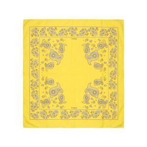Pinko Women's Yellow Cotton Paisley Pareo Cover-Up 55 x 55 in